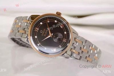 Omega De Ville 2-Tone Rose Gold Diamond Markers Omega Replica Watch
